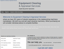 Tablet Screenshot of equipmentclearing.com